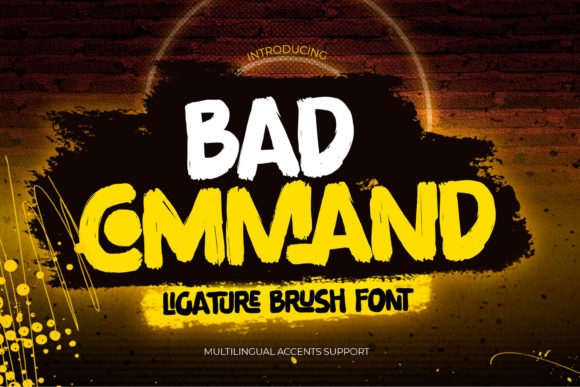 Bad Command: Bold Typography for Modern Brand Identity