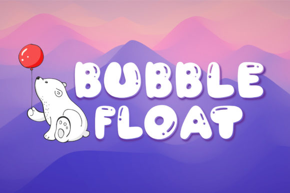 Bubble Float: The Jolly Display Font for Creative Projects