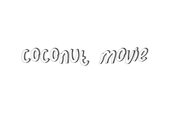 Coconut Movie: A Bold Display Font for Creative Projects