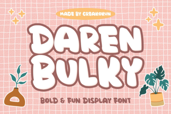Daren Bulky: The Bold, Playful Font for Creative Projects