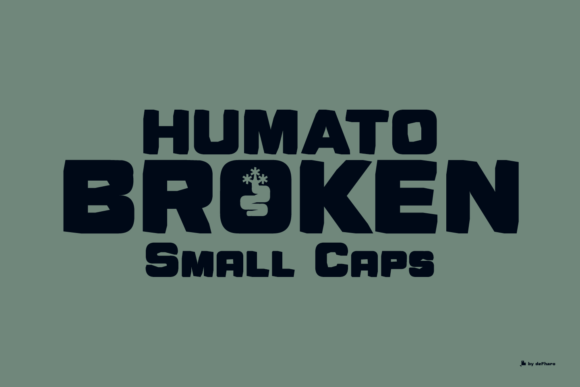 Humato Broken: The Bold, Organic Display Typeface for Modern Branding