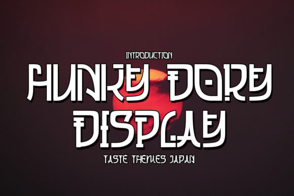 Hungky Dory: The Japanese-Themed Display Font That Instantly Elevates Your Design