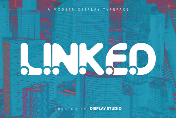 Linked: A Bold Modern Display Font for Impactful Design