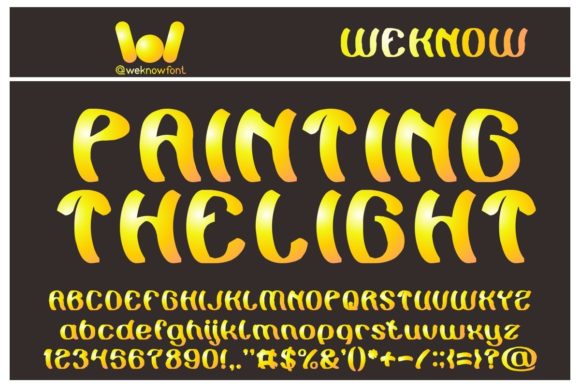 Painting the Light: A Creative Display Font for Modern Brand Identity