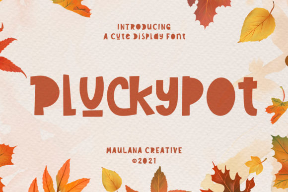 Pluckypot: The Playful Display Font for Creative Projects