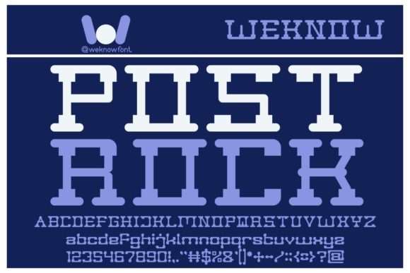 Post Rock: Elevating Visual Identity with Distinctive Typography