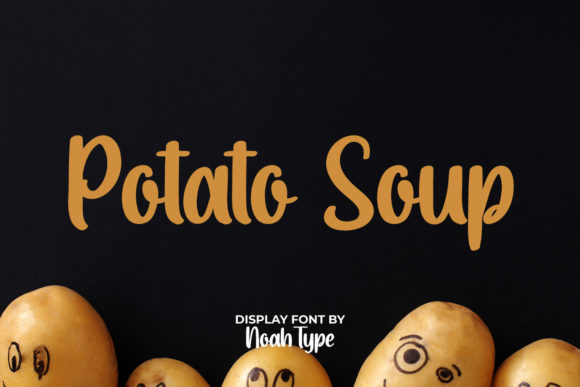 Potato Soup: A Playful Display Font for Casual Designs