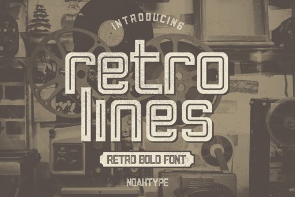 Retro Lines Font Evaluation