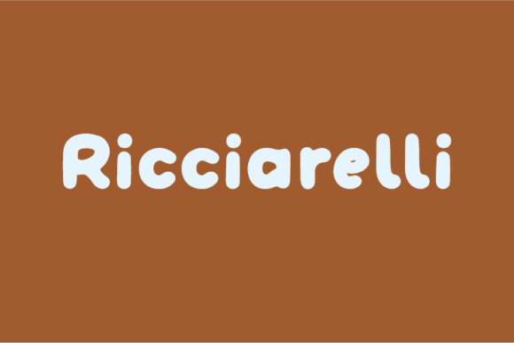 Riciarrelli: The Unique Display Font for Standout Design
