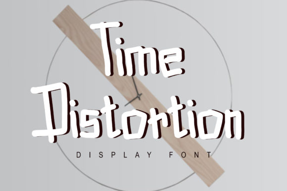 Time Distortion: A Playful Display Font for Creative Projects