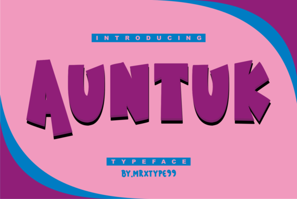 Transform Your Visual Identity with Auntuk: The Power of Bold, Thick-Lettered Typography